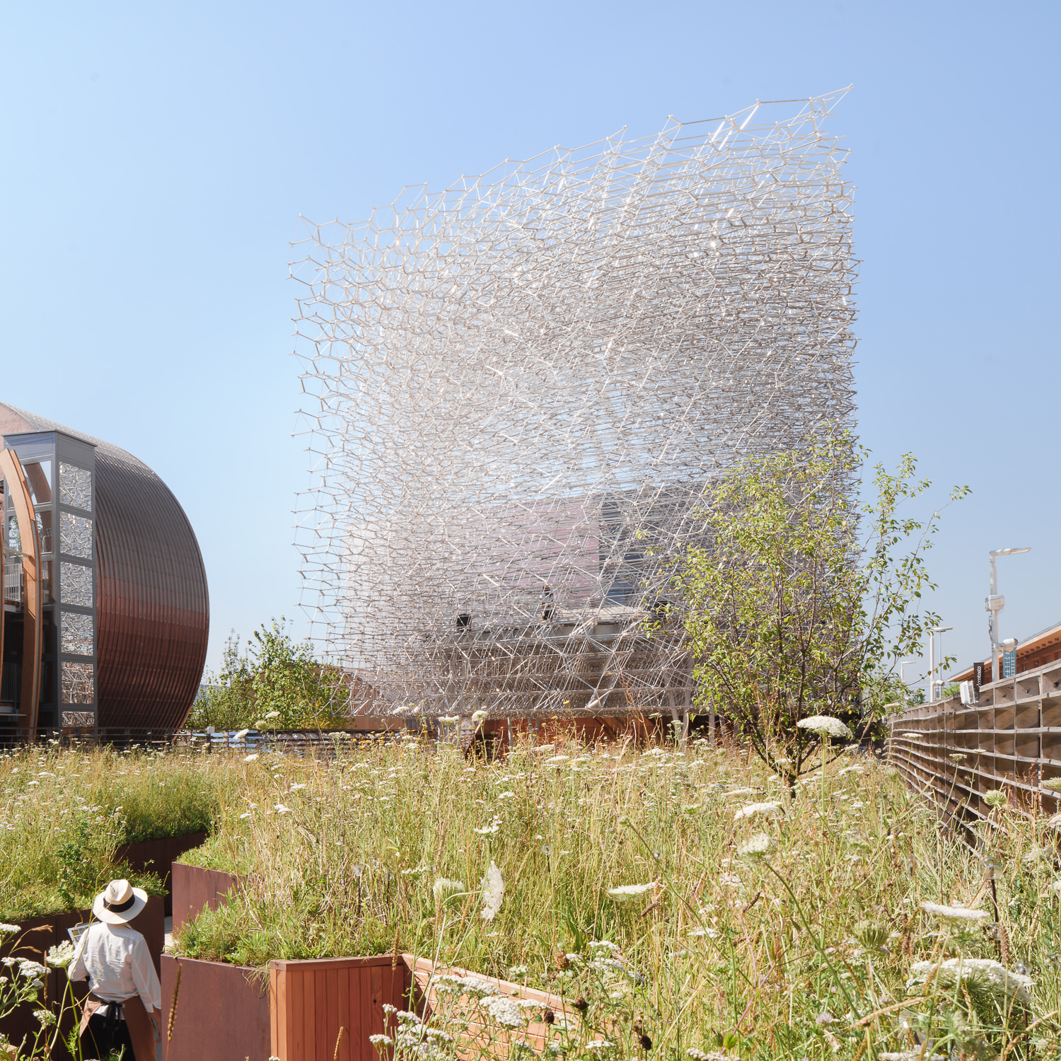 through the meadow at uk pavilion, milan expo, mark hadden 